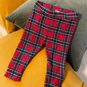 Janie and Jack plaid leggings